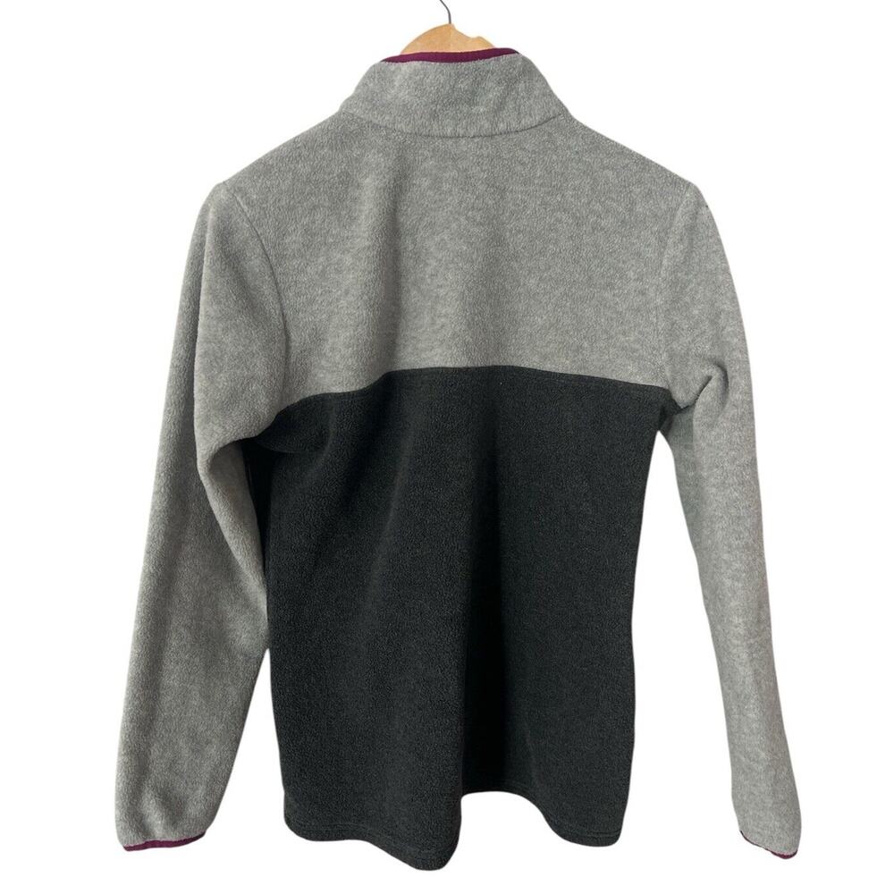 Columbia Women's Gray and Black Fleece Pullover with Plum Trim - Picture 2 of 4